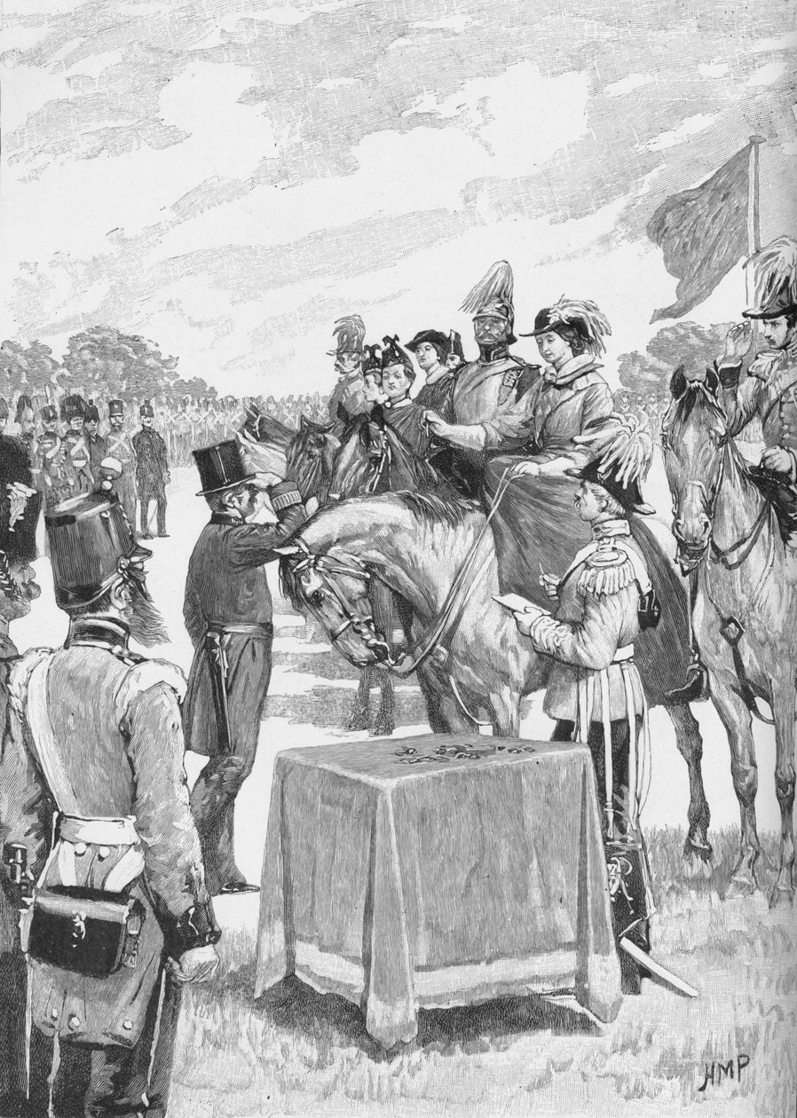 Královna předsedající první distribuci Viktoriina kříže, c1890 od Henry Marriott Paget