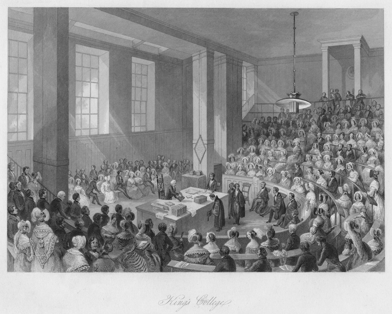 Kings College, c1841 od Henry Melville