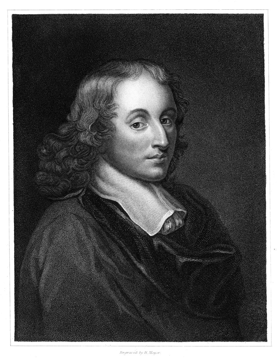 Blaise Pascal, francouzský filozof, matematik, fyzik a teolog 17. století, c1830 od Henry Meyer