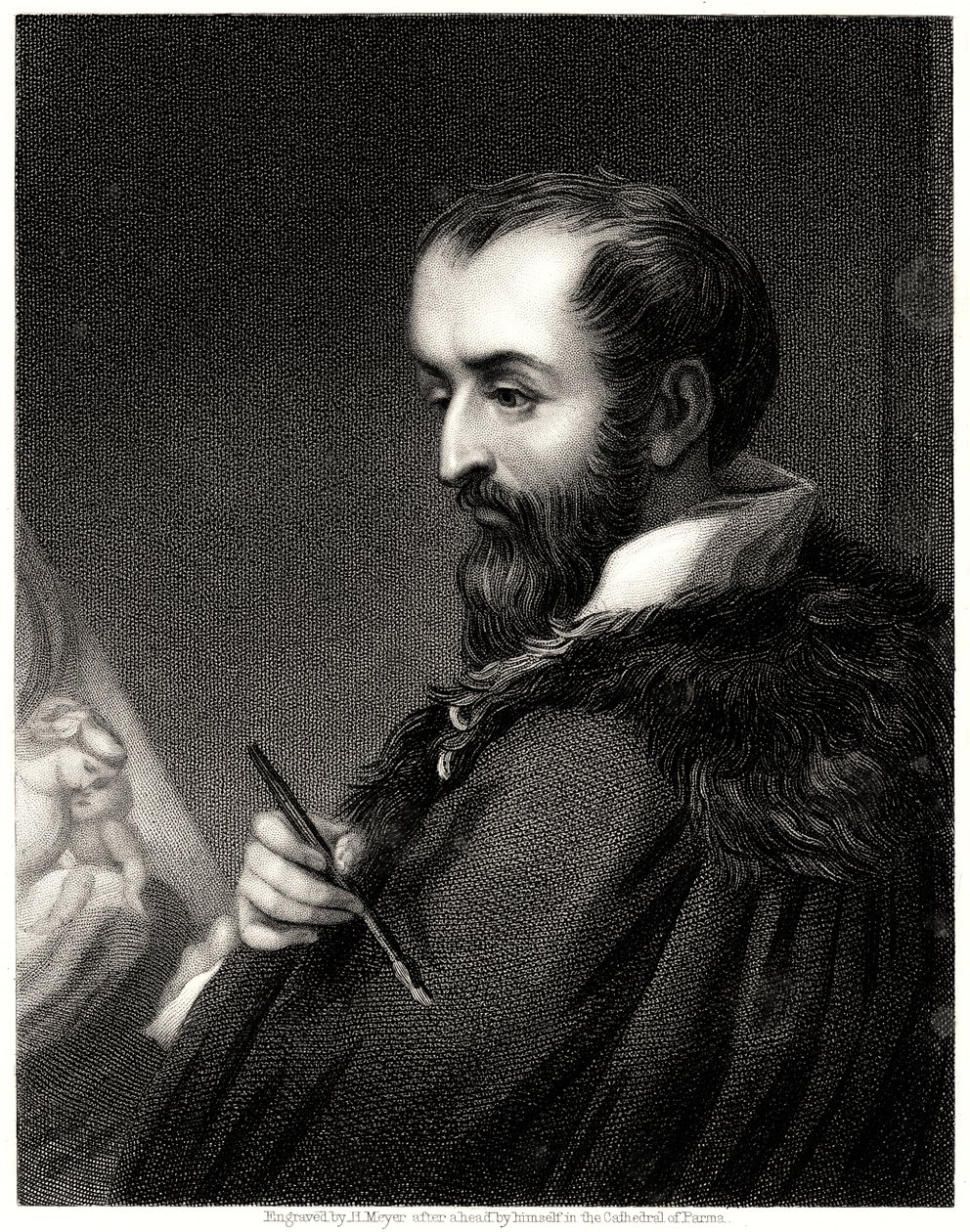 Correggio, 19. století od Henry Meyer