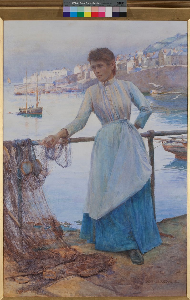 Dívka v modrém od Henry Meynell Rheam