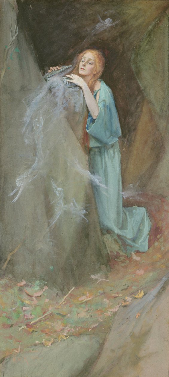 Studie pro Pandoru, 1902 od Henry Meynell Rheam