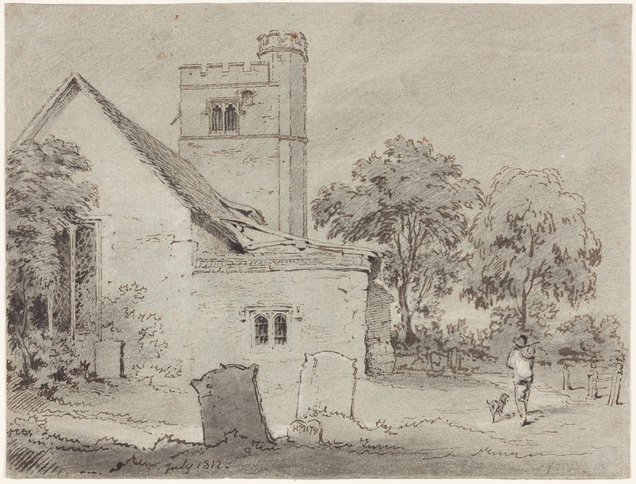 Kostel Aldenham, Hertfordshire od Henry Monro