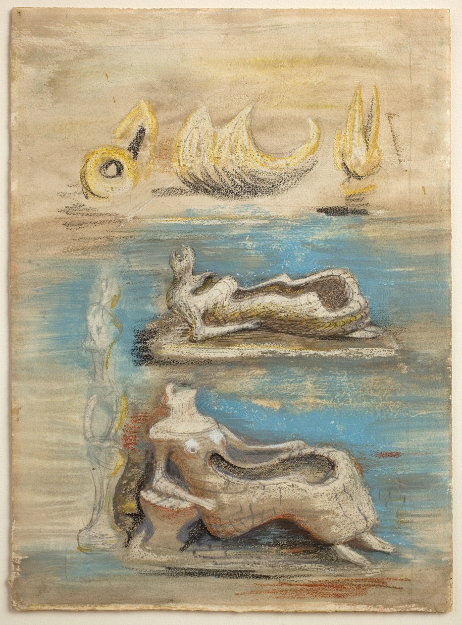 Země: jeho linie následují život zpět do kamene od Henry Moore