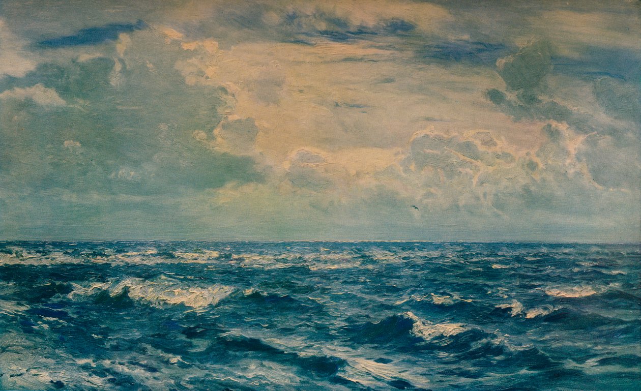 Stříbrný den na západ od Needles, Isle of Wight, 1932 od Henry Moore