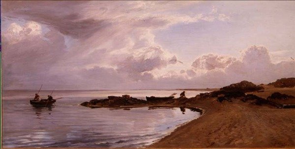Sběr mušlí, Severní pobřeží Walesu od Henry Moore