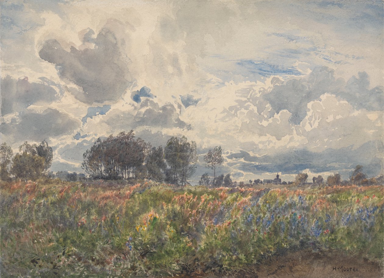 Deštivý červen, Pikardie od Henry Moore