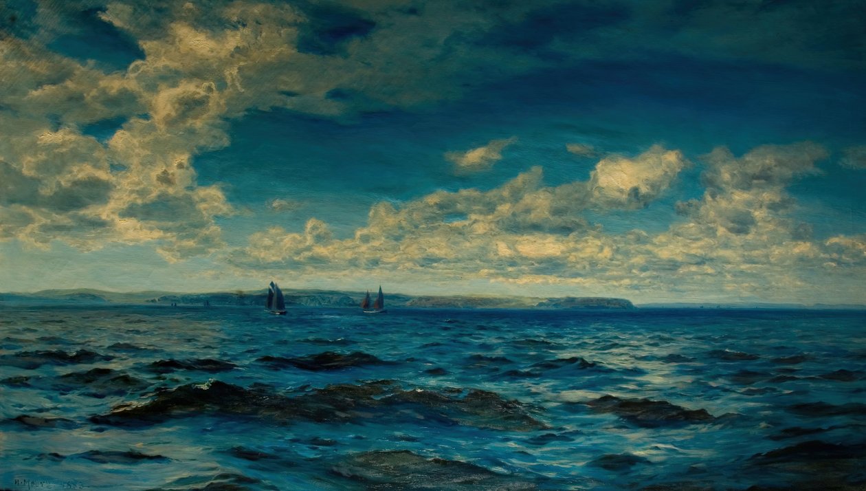 Letní čas mimo Cornwall, 1883. od Henry Moore