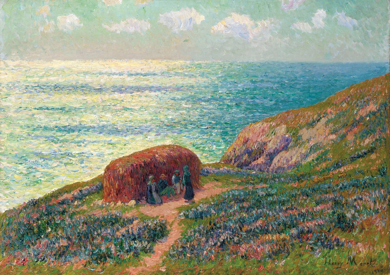 Sběrači mořských řas v Moelan, Bretagne, 1900 od Henry Moret
