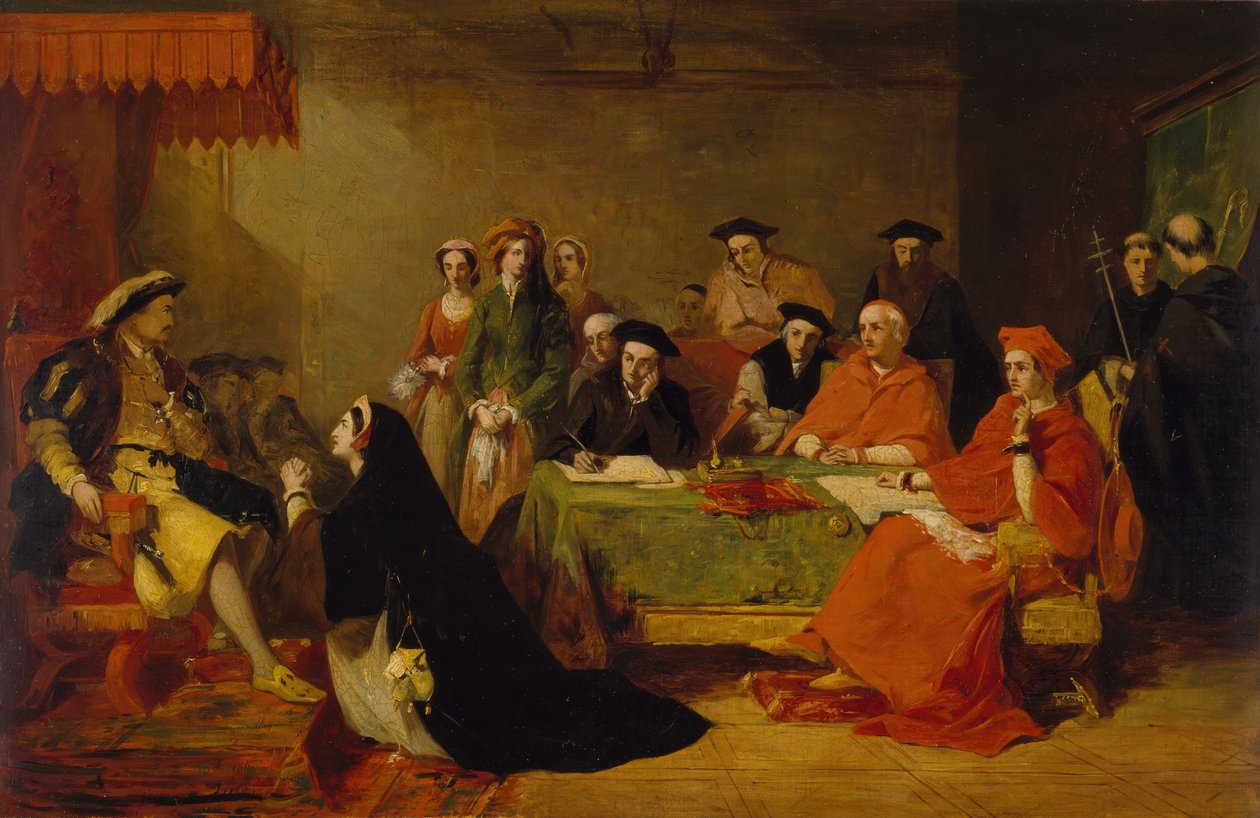 Proces s královnou Kateřinou Aragonskou, 1848. od Henry Nelson O