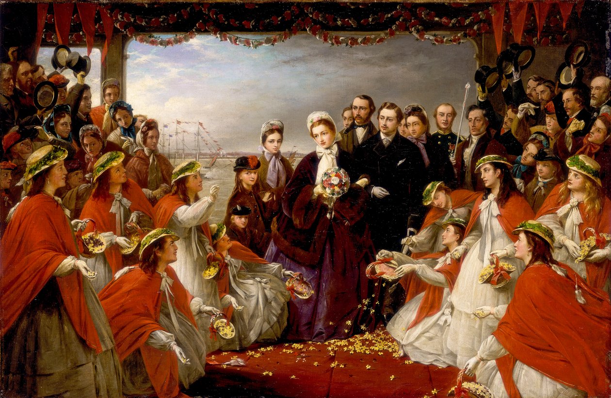Vylodění princezny Alexandry v Gravesendu, 7. března 1863 od Henry Nelson O