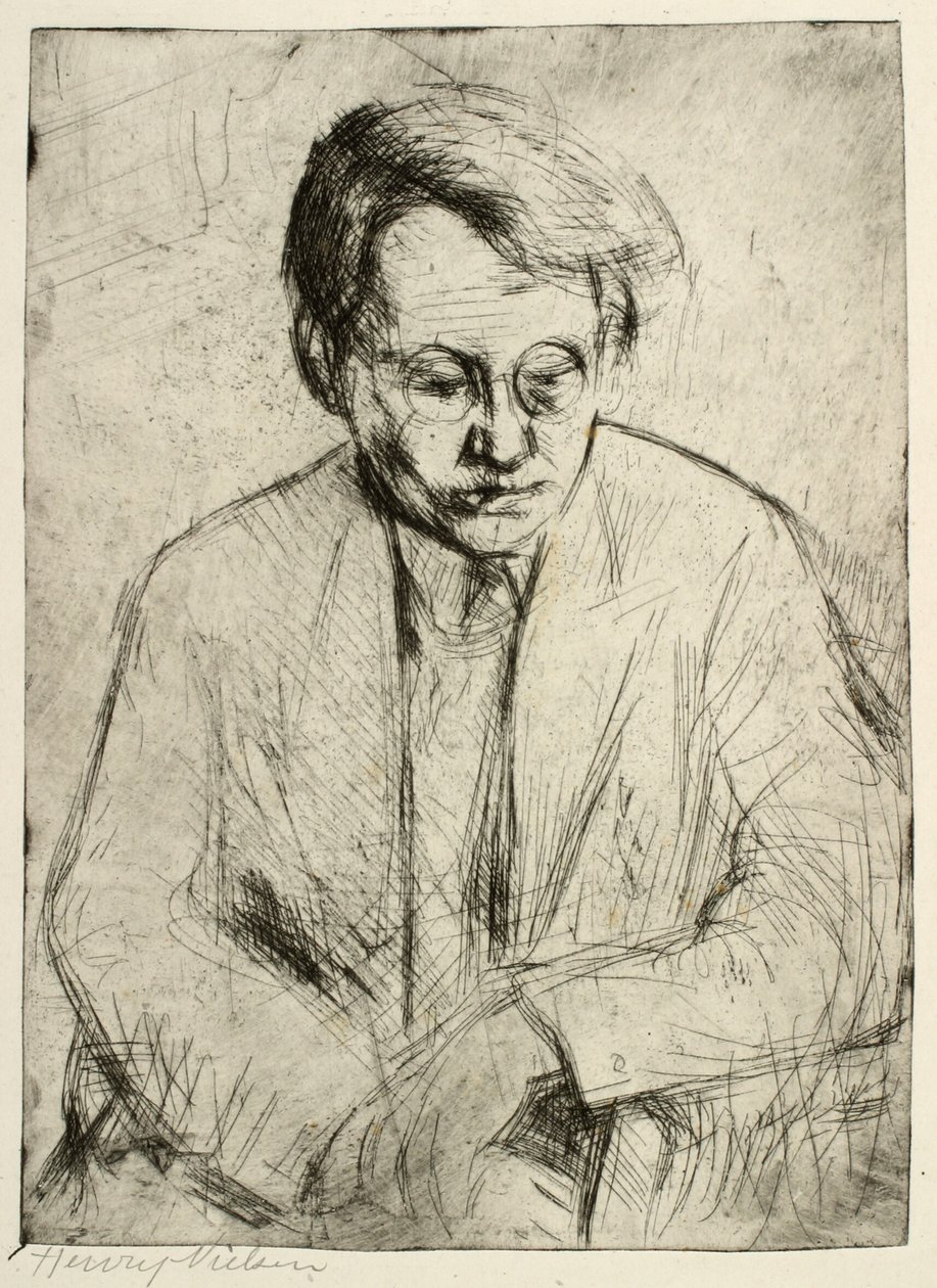 Sedící muž od Henry Nielsen