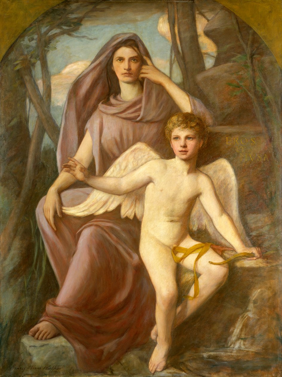 Eros a Musa, 1903. od Henry Oliver Walker