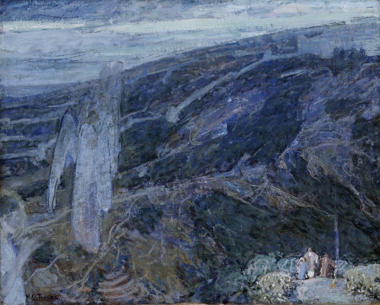 Andělé zjevení před pastýři, ca. 1910. od Henry Ossawa Tanner