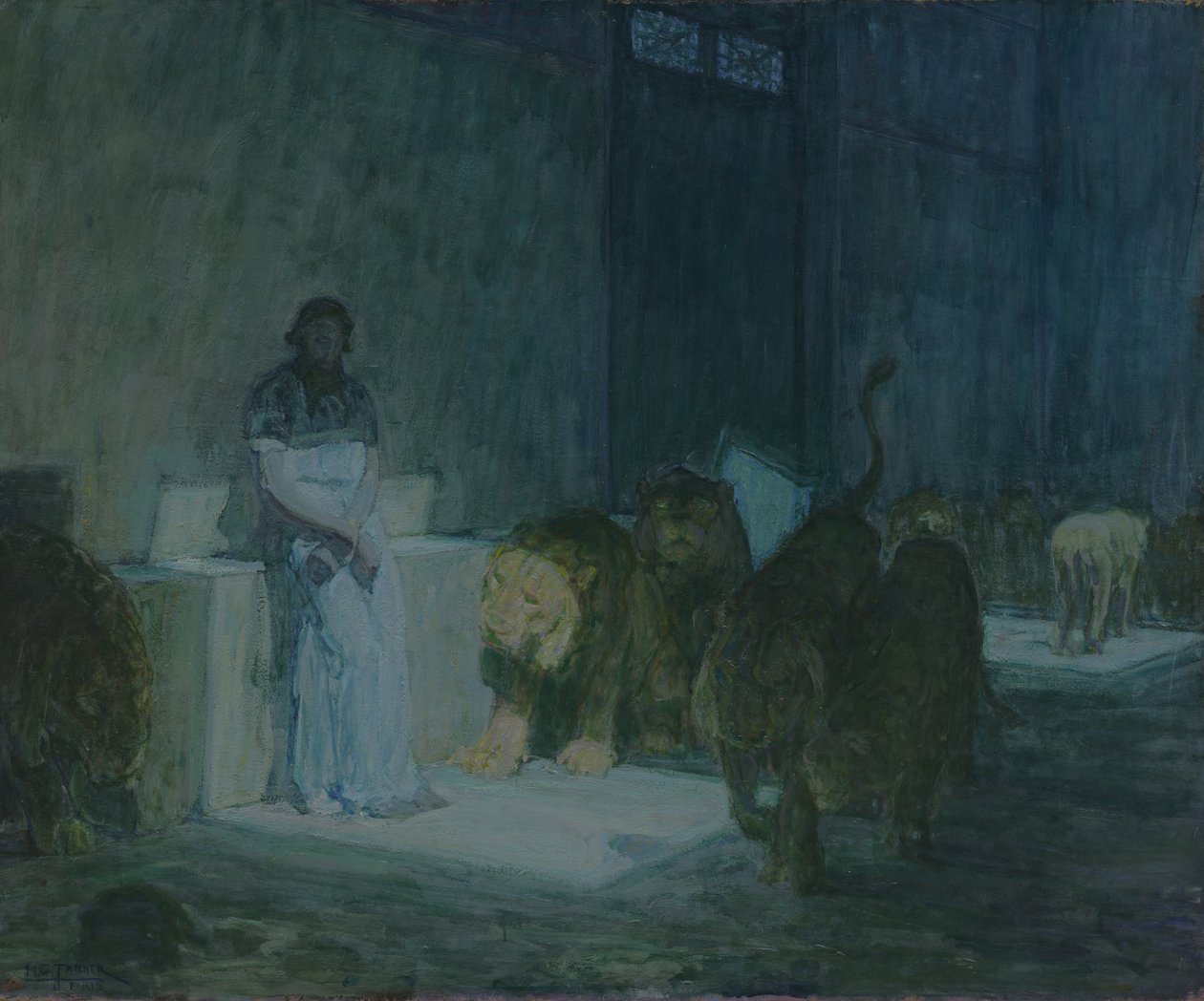Daniel v jámě lvů od Henry Ossawa Tanner