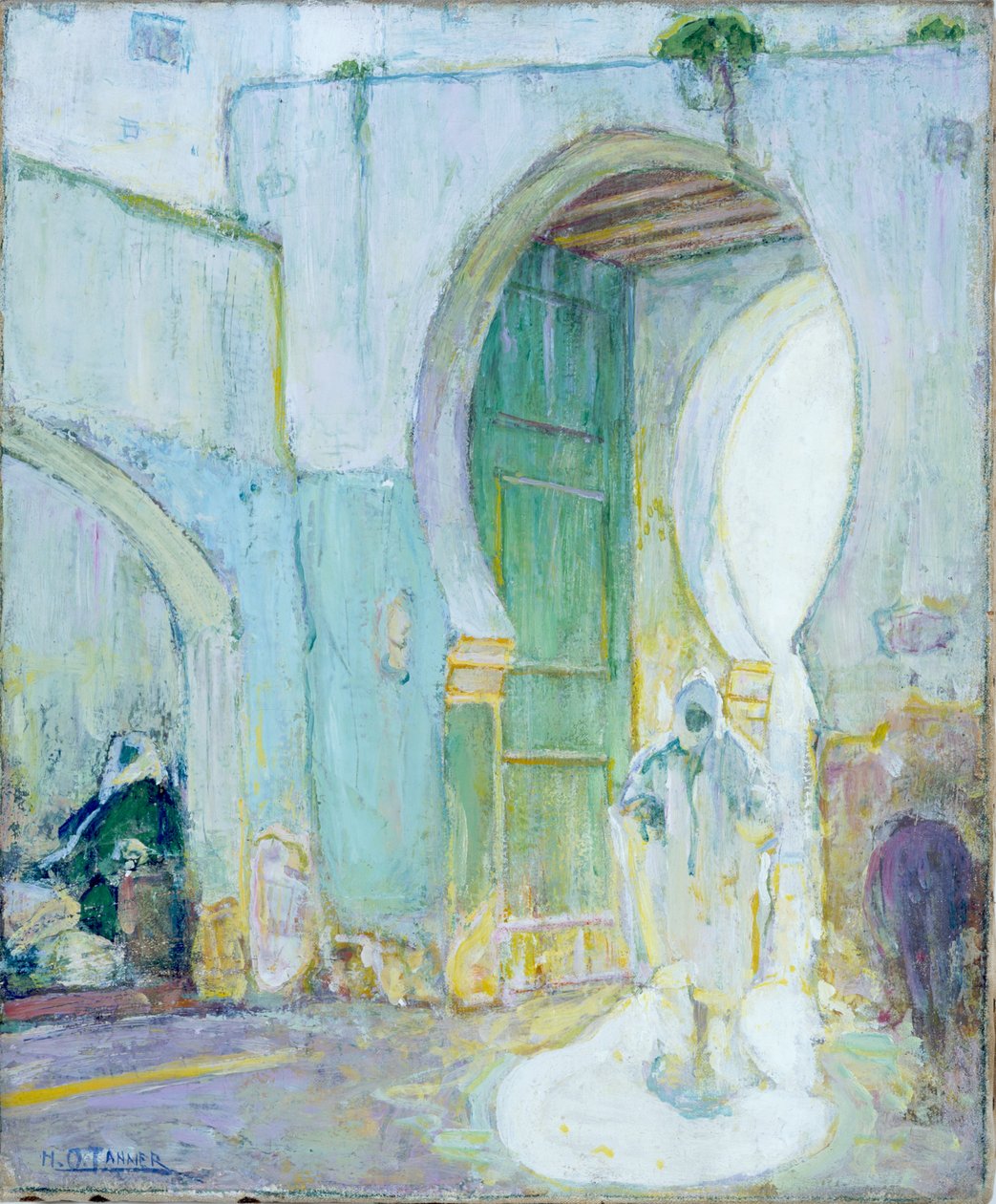 Brána, Tanger, asi 1912 (olej na plátně) od Henry Ossawa Tanner