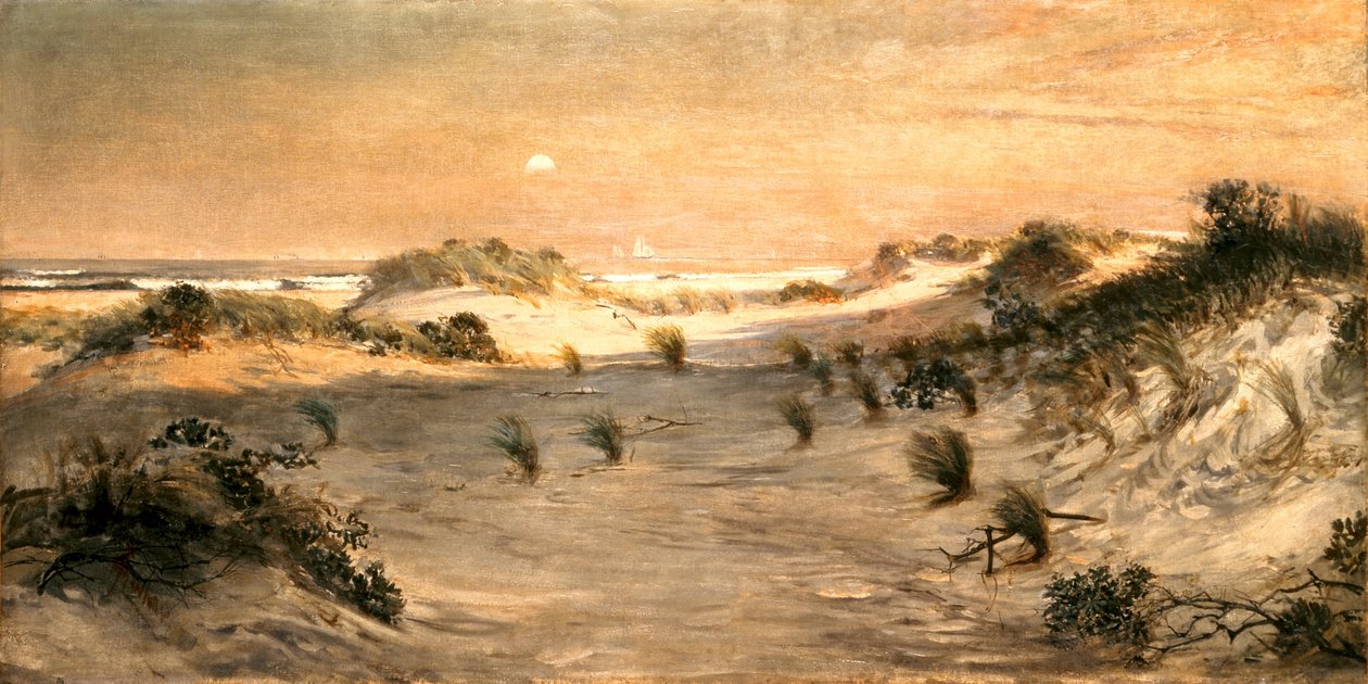 Písečné duny při západu slunce, Atlantic City od Henry Ossawa Tanner