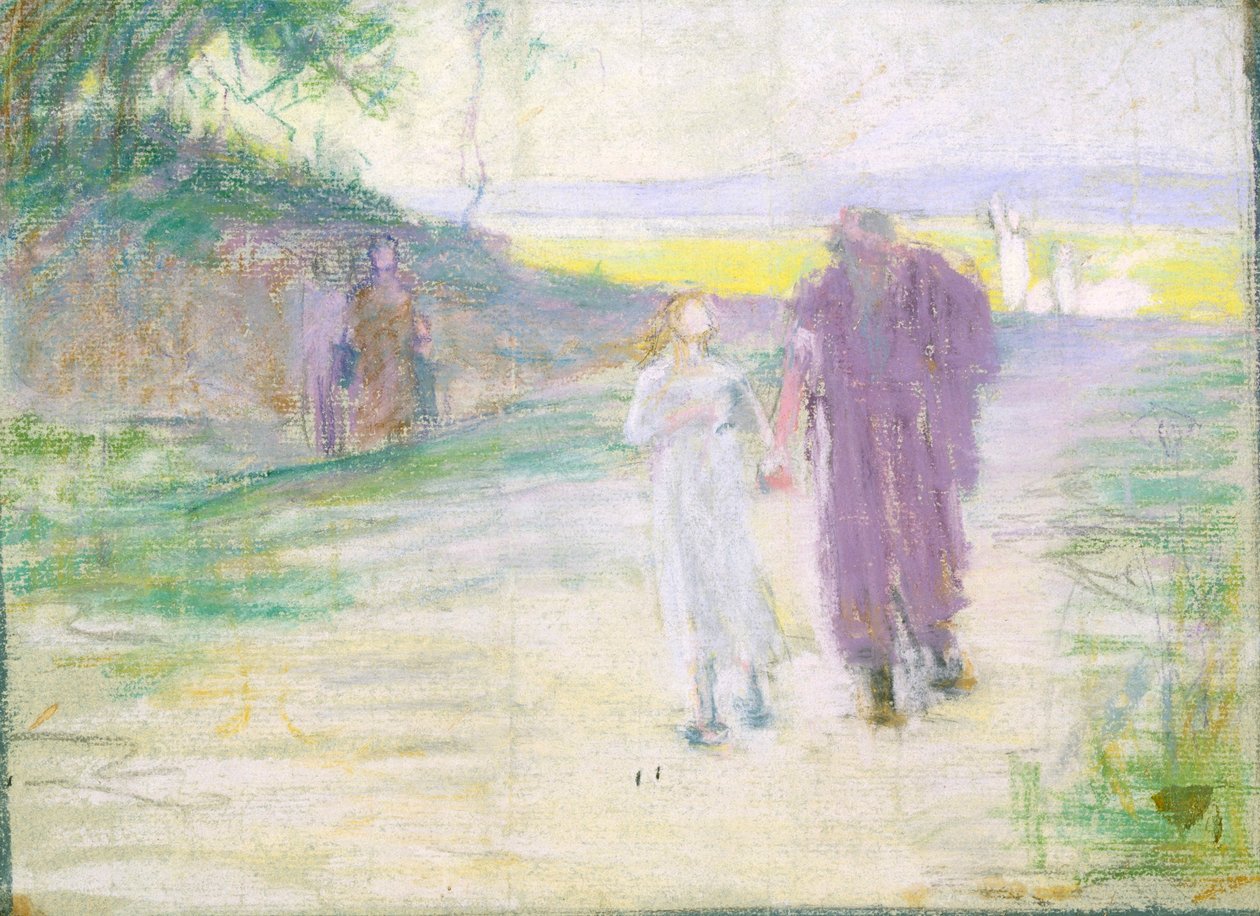 Studie pro let do Egypta od Henry Ossawa Tanner