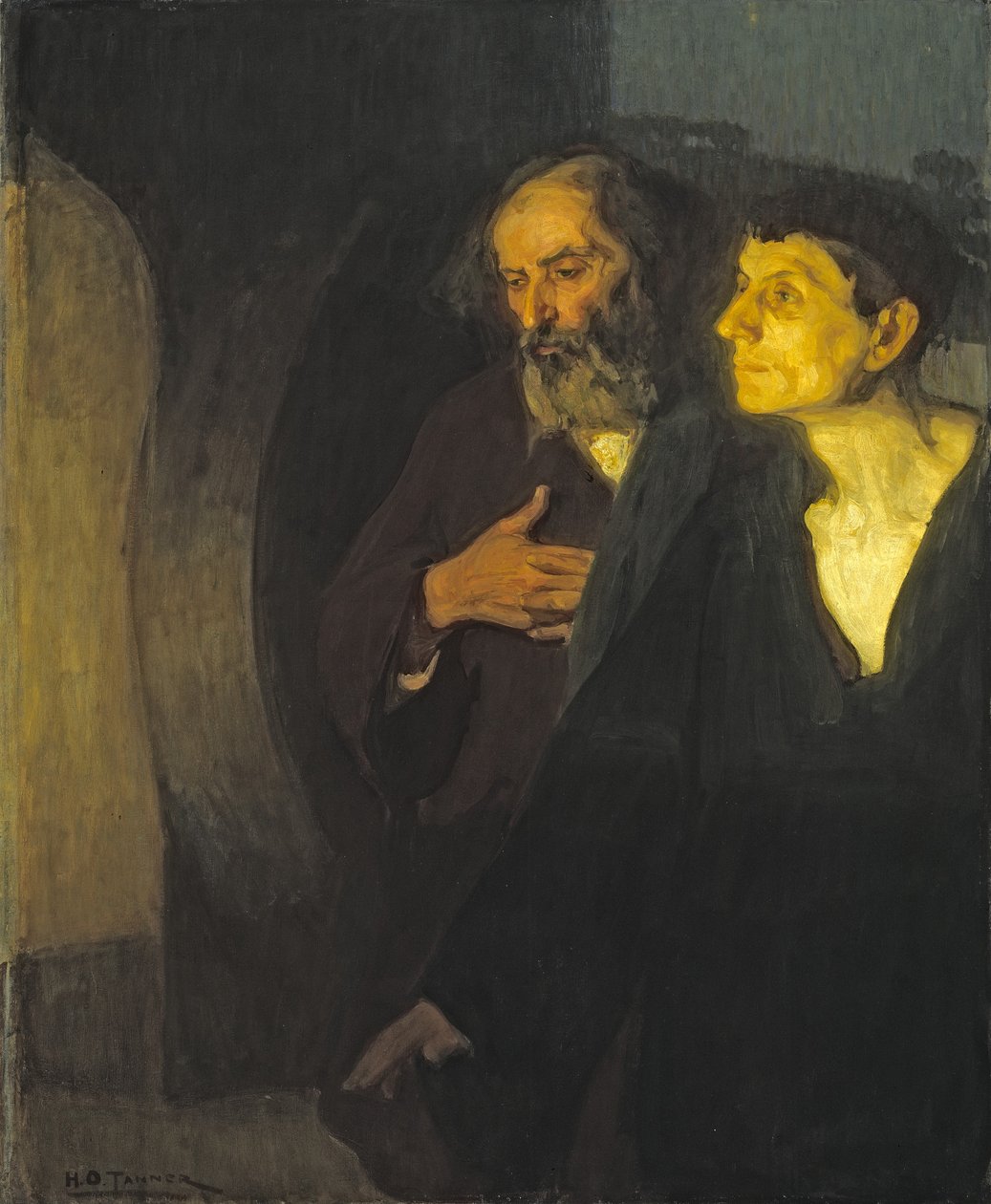 Dva učedníci u hrobu, kolem roku 1906 od Henry Ossawa Tanner
