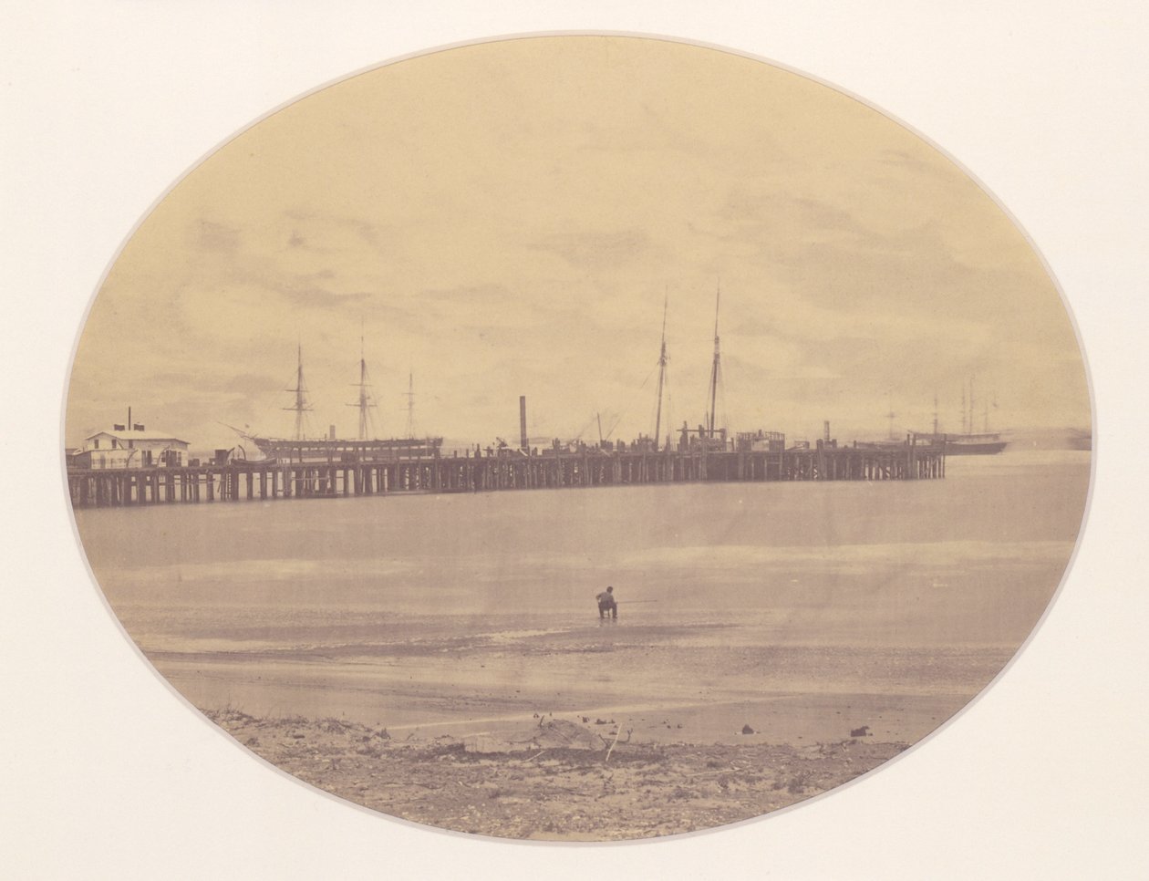Long Dock at Hilton Head, Port Royal, Jižní Karolína od Henry P. Moore