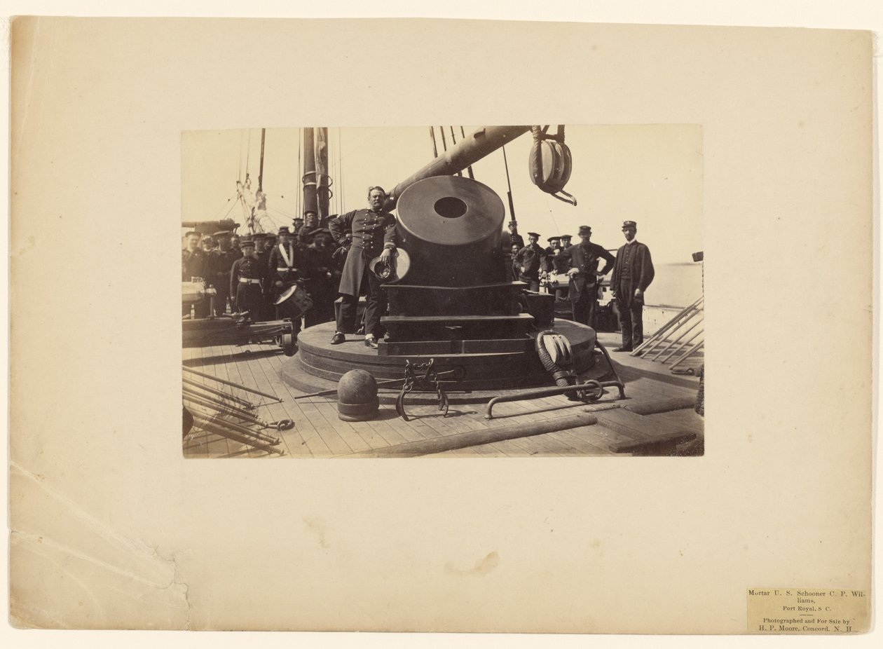 Minomet [na] americkém škuneru C.P. Williams, Port Royal, S.C. od Henry P. Moore