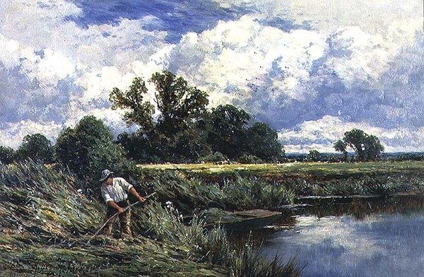 Řeka Lea, poblíž Broxbourne v Hertfordshire od Henry Parker