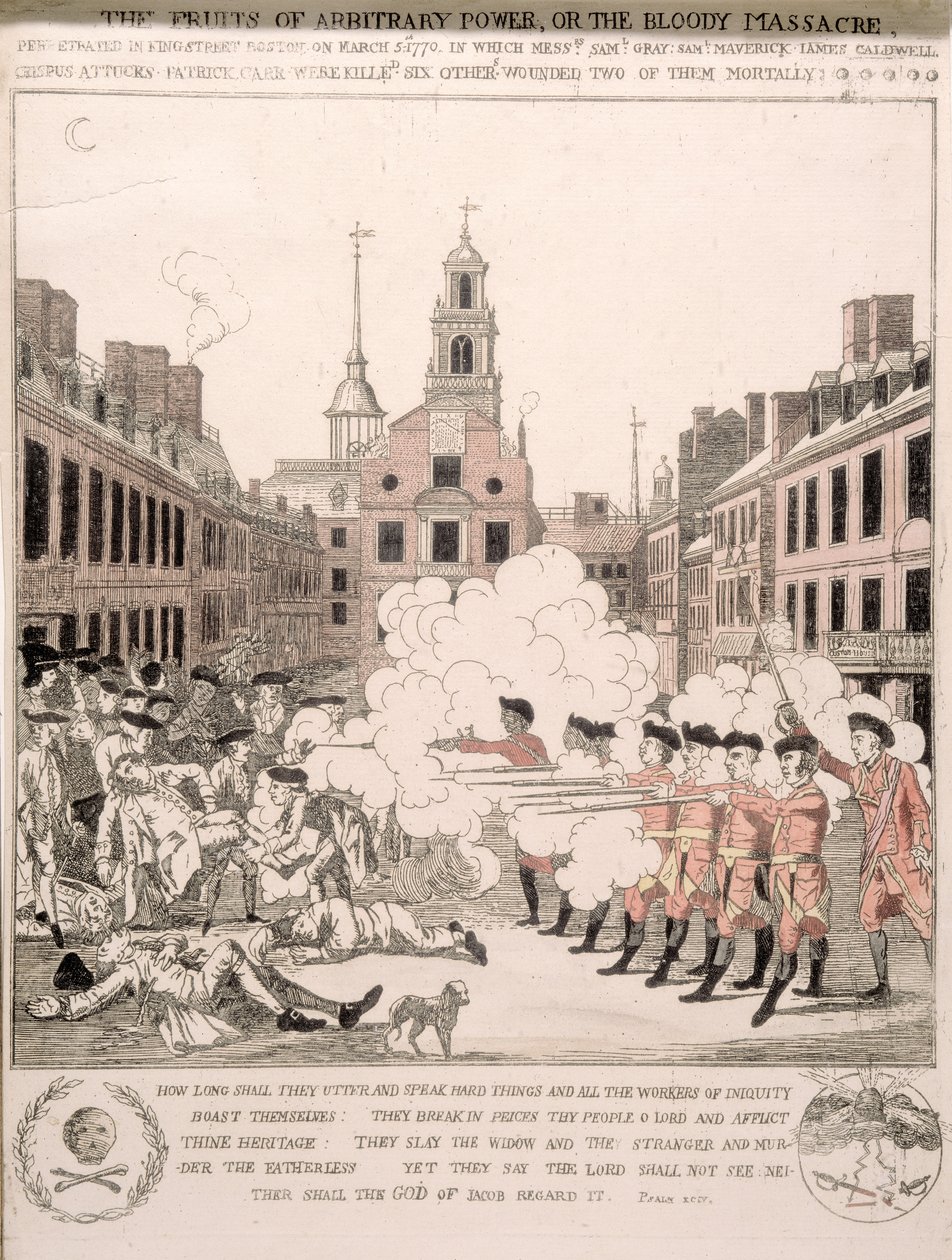 Bostonský masakr, 5. března 1770 od Henry Pelham