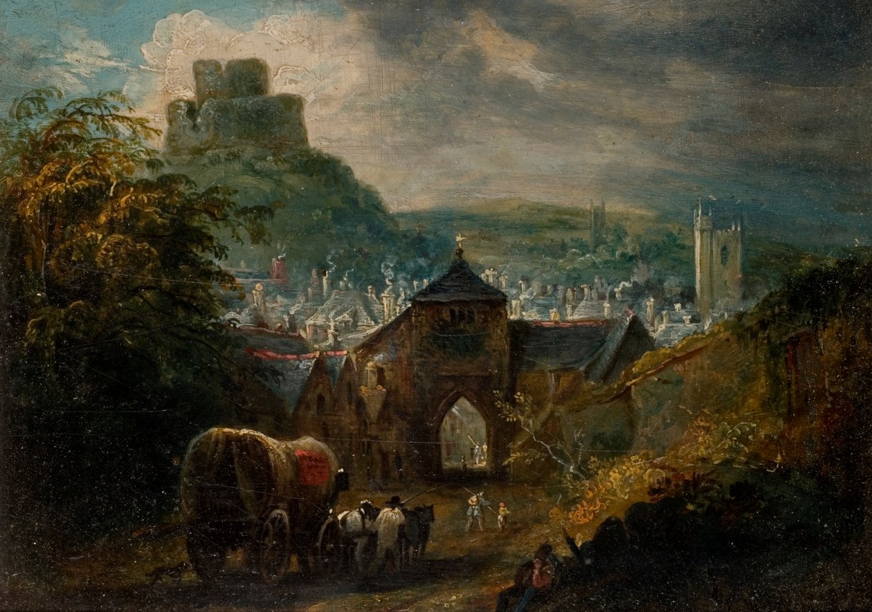Glastonbury, Somerset (olej na palubě) od Henry Perlee Parker