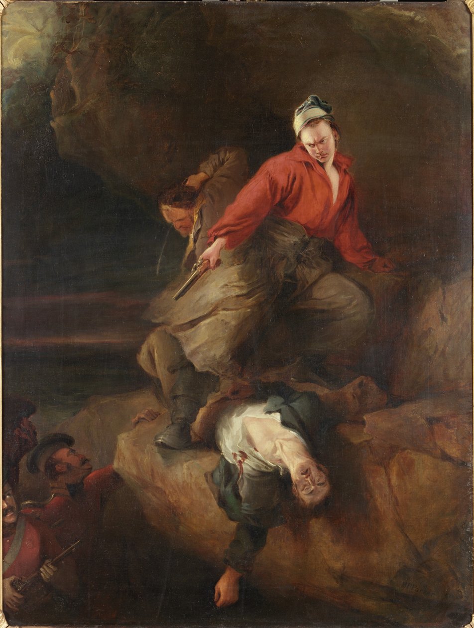 Pašeráci zaútočili (olej na plátně) od Henry Perlee Parker