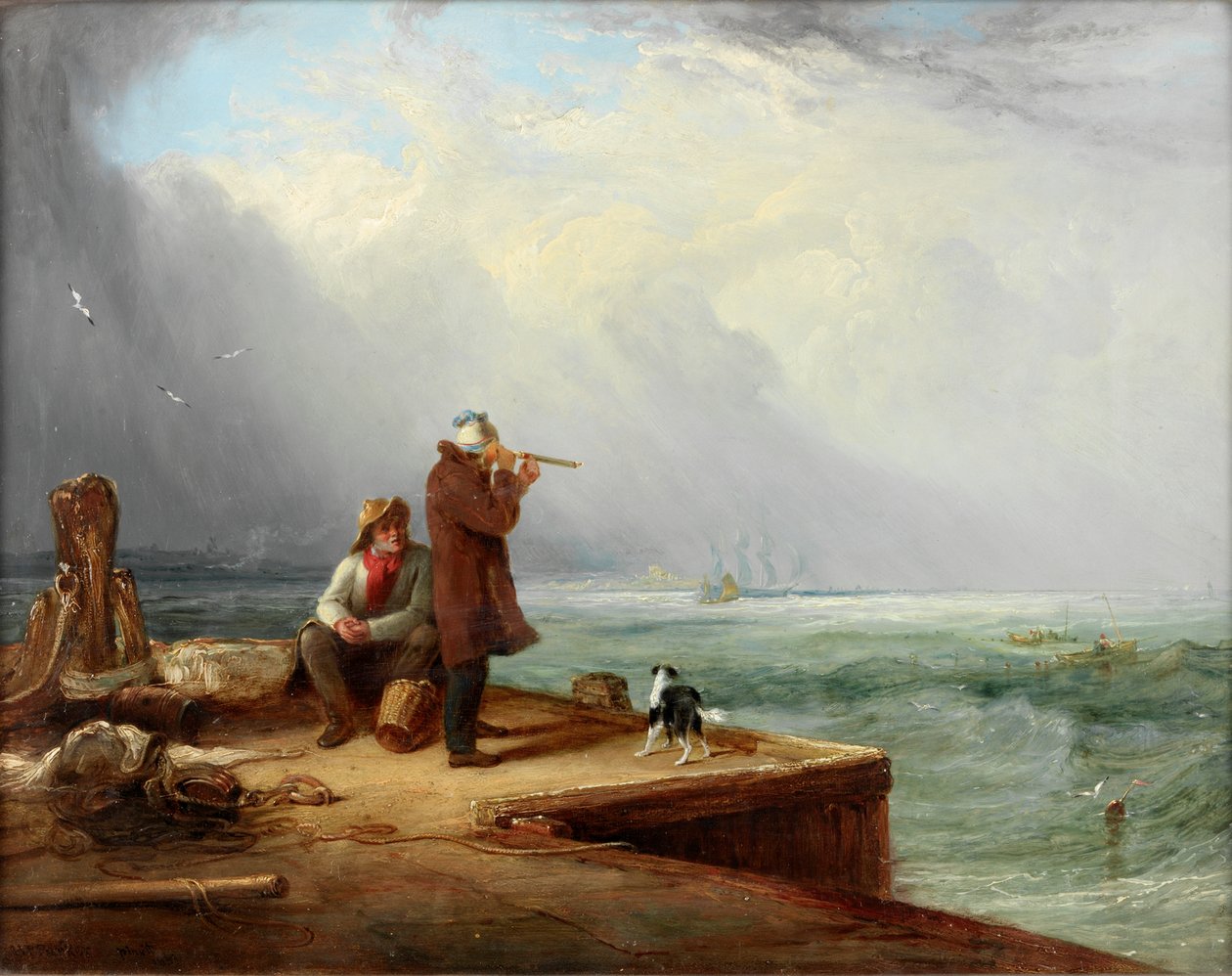 The Look Out, Shields Harbour, 1831 od Henry Perlee Parker