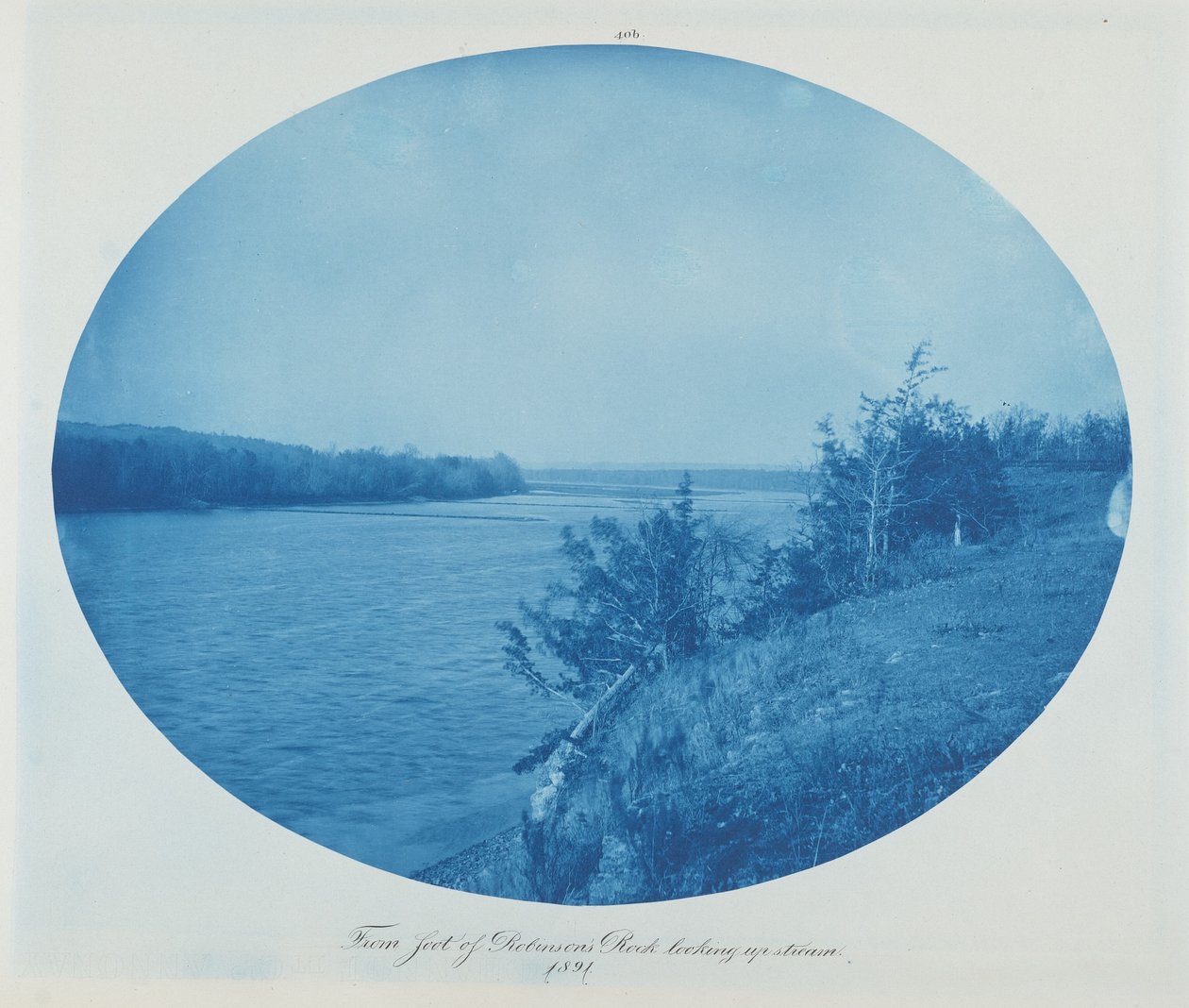 Z úpatí Robinsonovy skály proti proudu, 1891 (foto) od Henry Peter Bosse