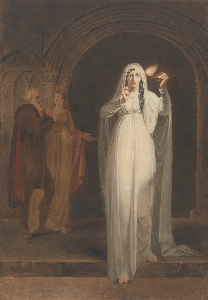 Náměsíčná scéna v Macbeth od Henry Pierce Bone