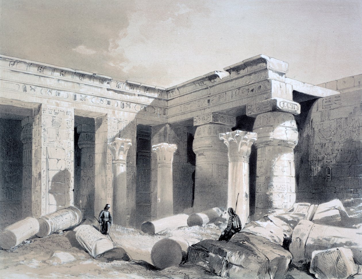 Medinet Abou, Théby, Egypt, 19. století od Henry Pilleau