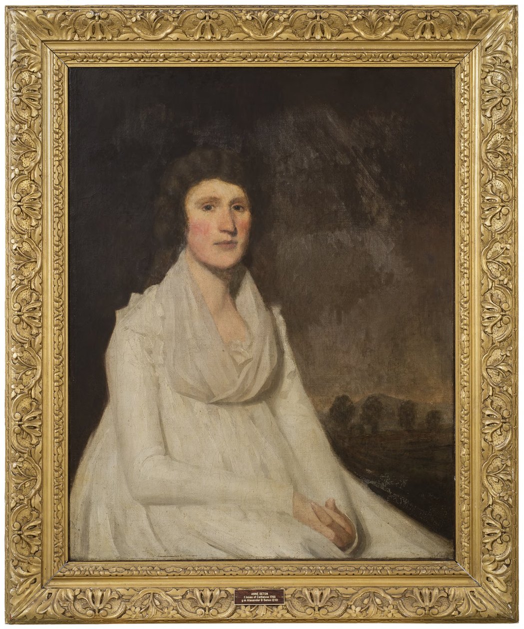 Anne Innes z Cathlow (1770–1796), narozená ve Skotsku, provdaná za Alexandra, barona Setona, v jeho druhém manželství od Henry Raeburn