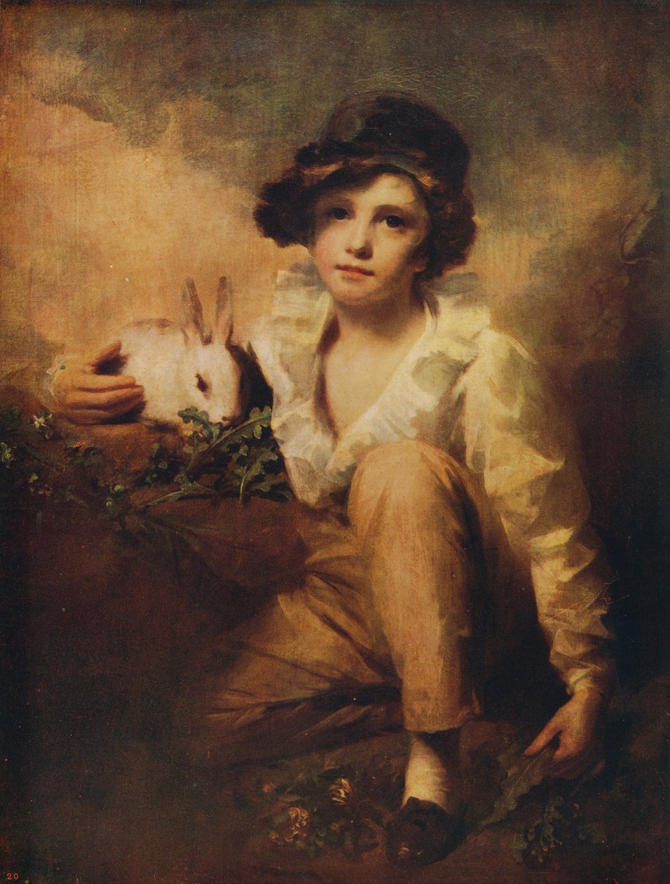 Chlapec a králík, 1814, c1915 od Henry Raeburn