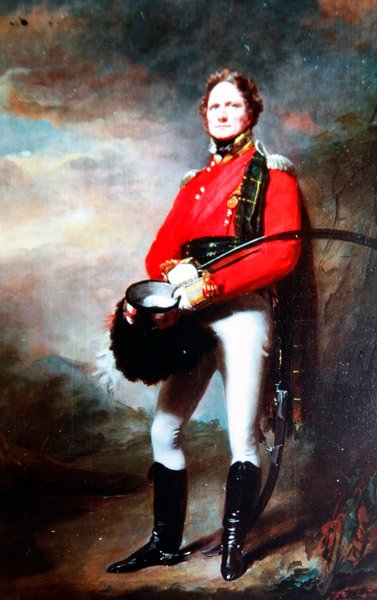 Major James Lee Harvey, kolem roku 1820 (olej na plátně) od Henry Raeburn