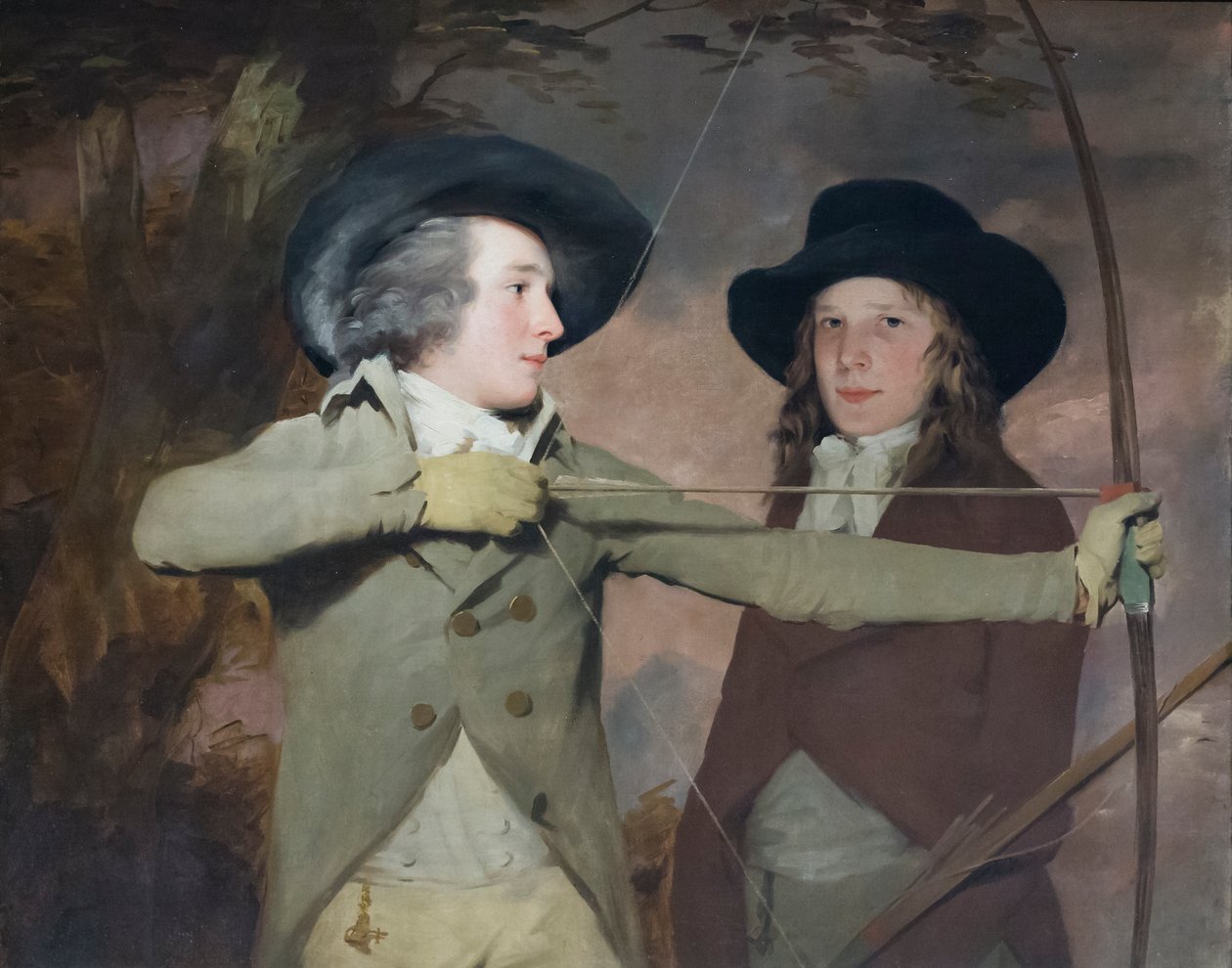 Lučištníci, asi 1789-90 (olej na plátně) od Henry Raeburn
