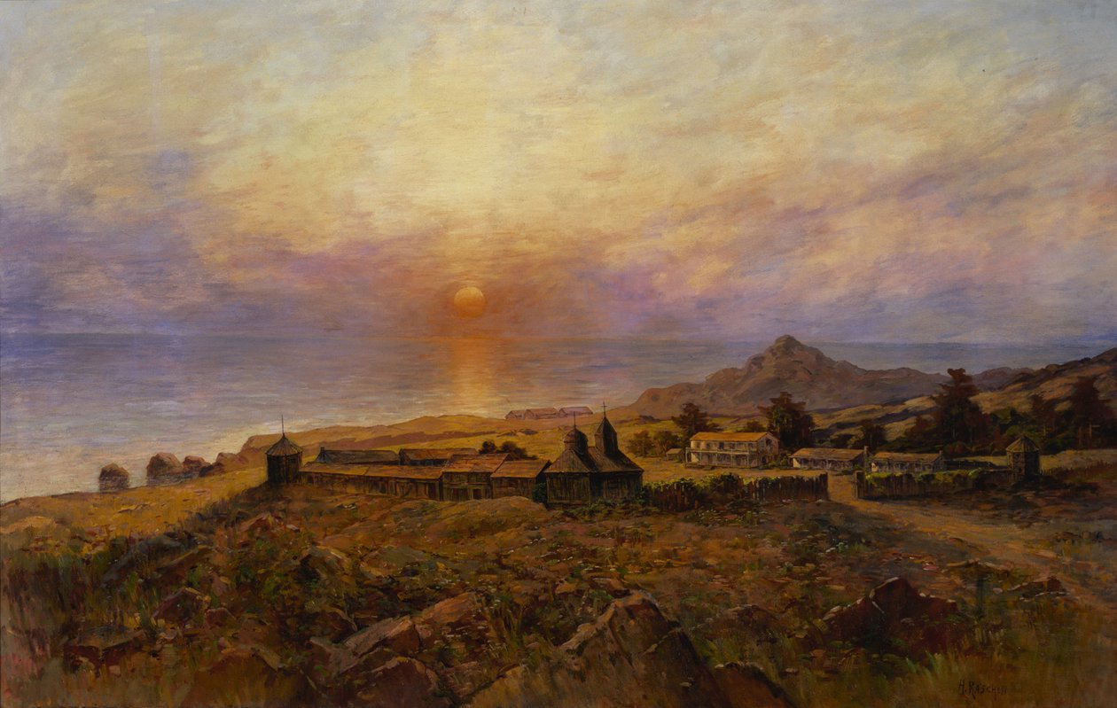 Fort Ross. vyrovnání rusko-americké společnosti, c. 1880 od Henry Raschen