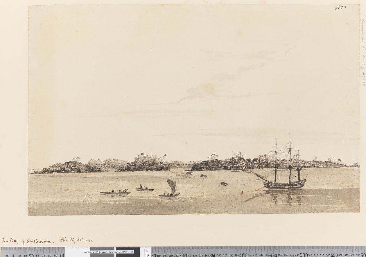 Strana 24 The Bay of Amsterdam, Friendly Islands, 1768-75 (wc) od Henry Roberts