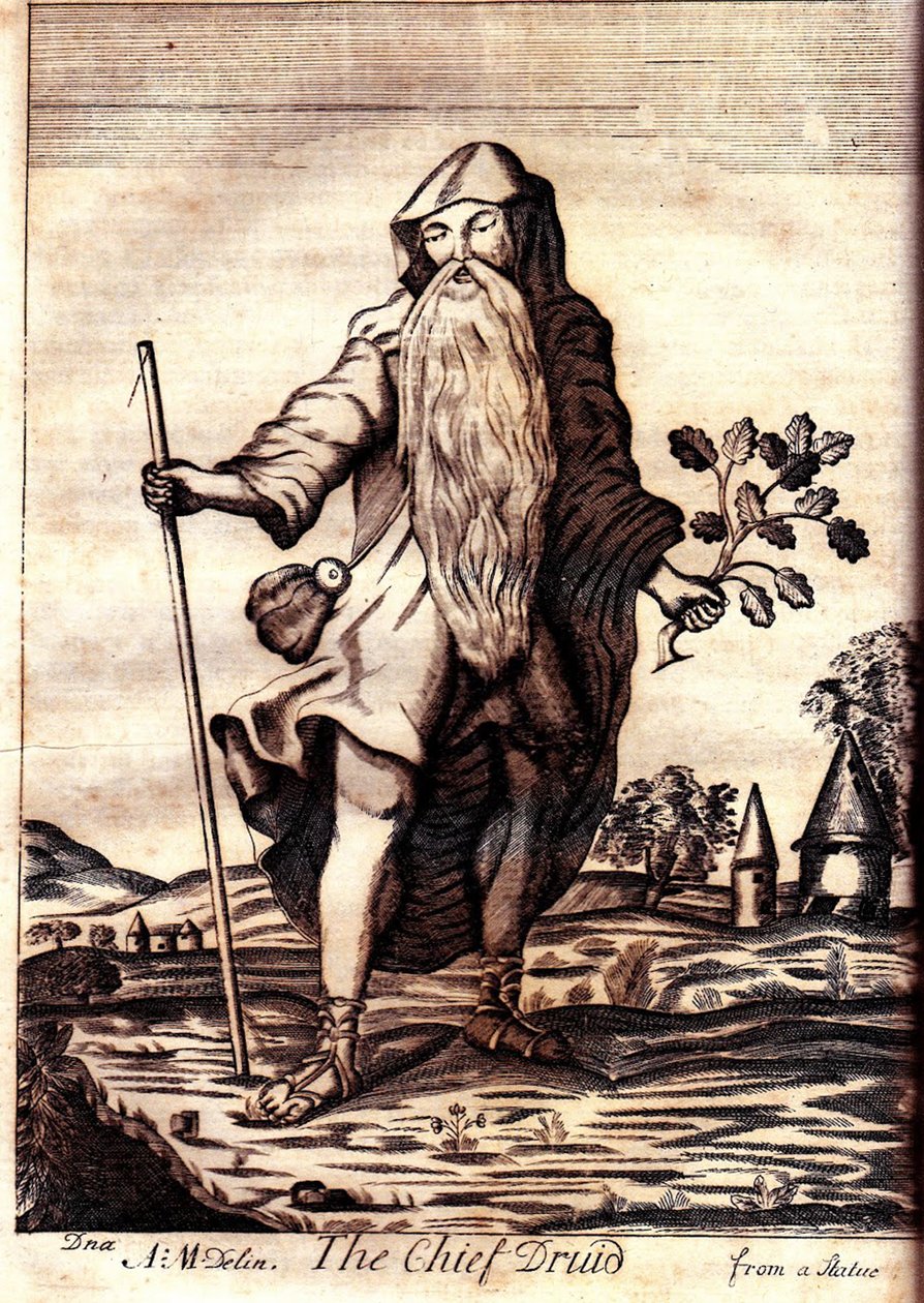 Hlavní druid z Mona Antiqua Restaurata, 1723 od Henry Rowlands
