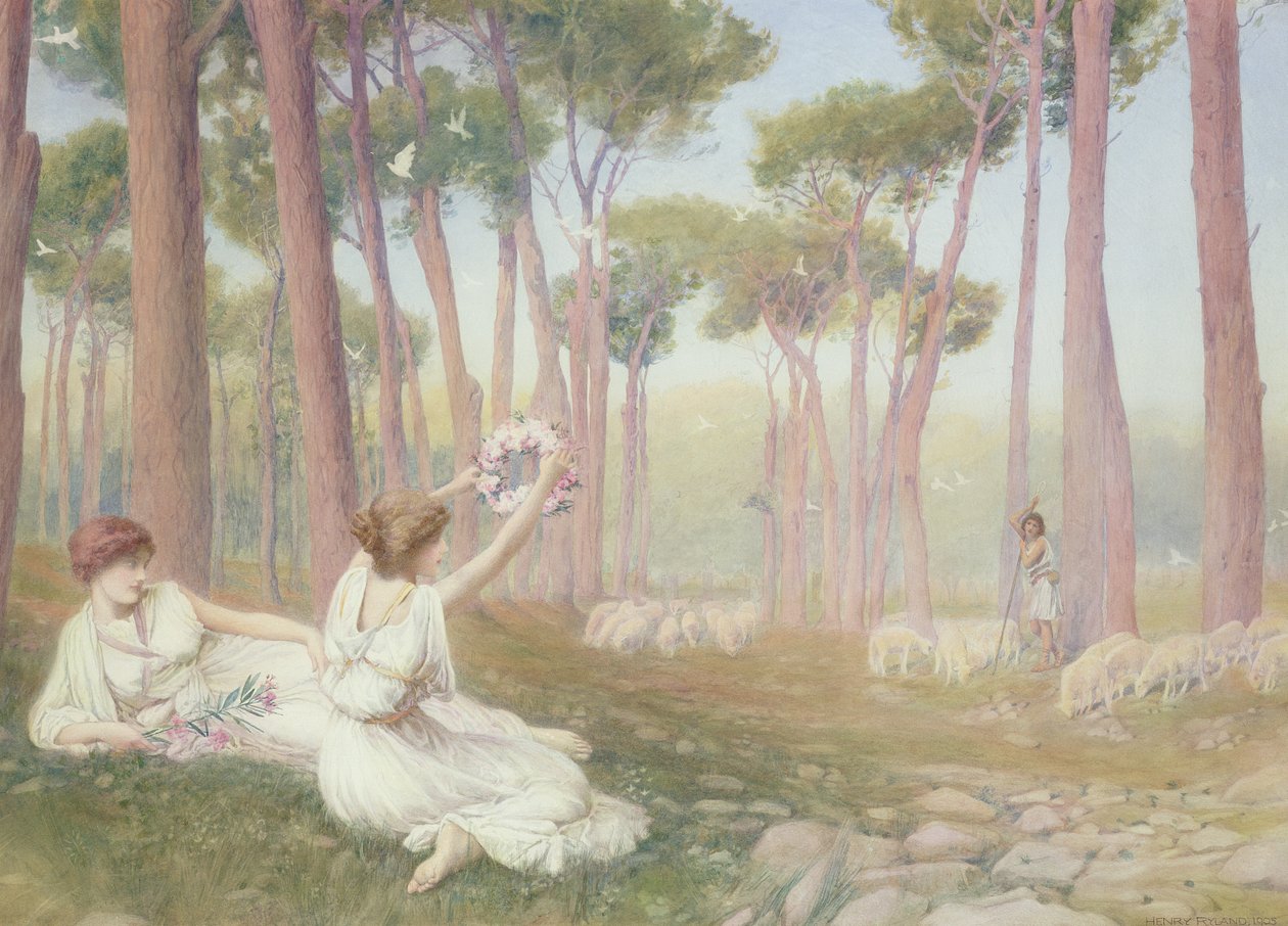 Afrodita nabízí Helenu Paříži, 1905 od Henry Ryland