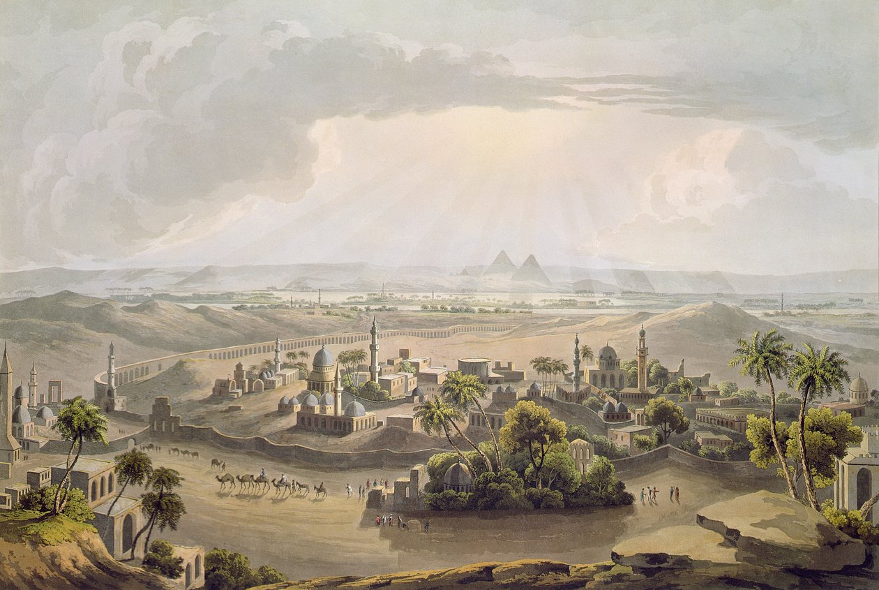 Pyramidy v Káhiře, vyryté Danielem Havellem (1785-1826) 1809 od Henry Salt