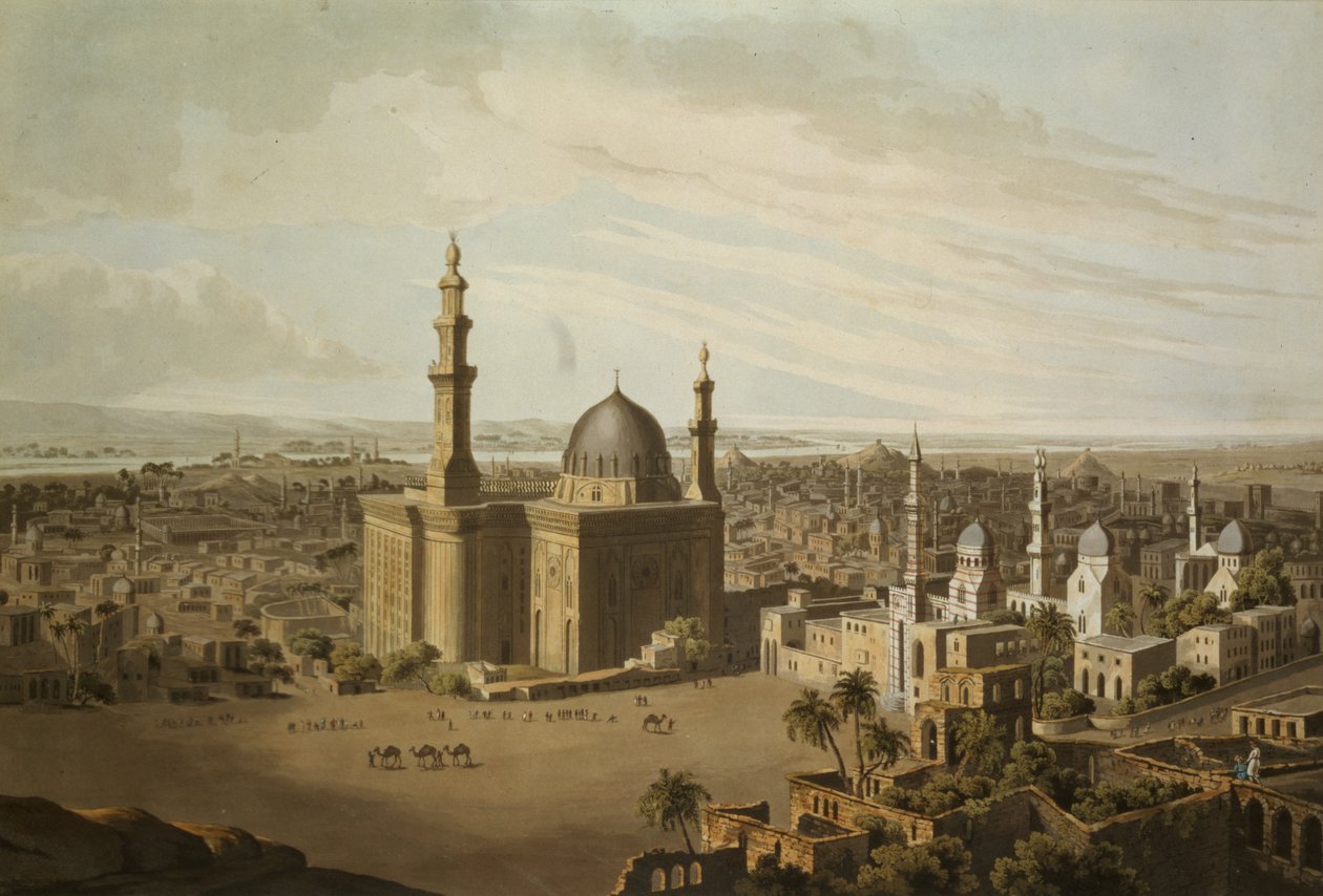Pohled na Grand Cairo, rytý Daniel Havell (1785-1826) 1809 od Henry Salt