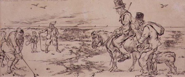 The Difficult Putt, ilustrace z časopisu 