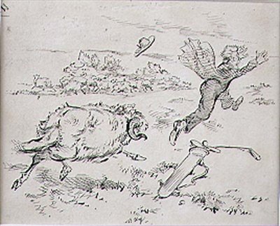 The Disturbed Golfer, ilustrace z časopisu 