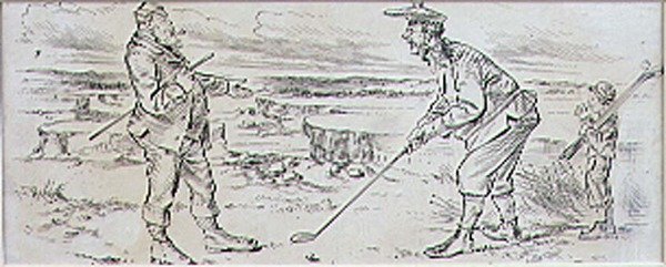 The Hesitant Golfer, ilustrace z časopisu 