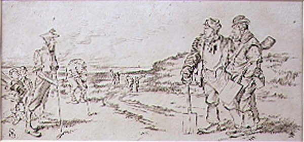 The Roadmen disturbed by the Golfers, ilustrace z časopisu 