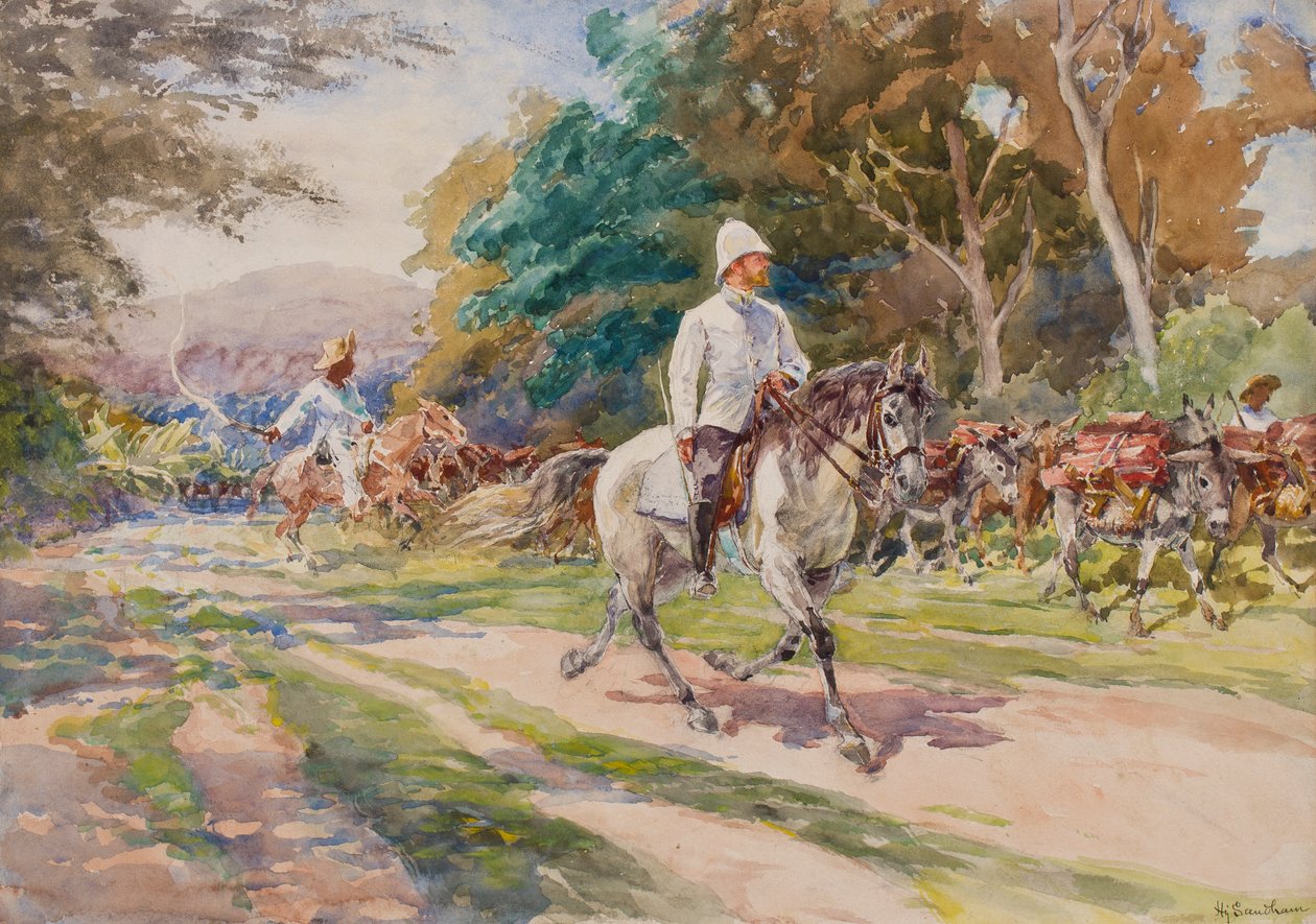 Koloniální důstojník, možná Haiti, kolem roku 1900 od Henry Sandham