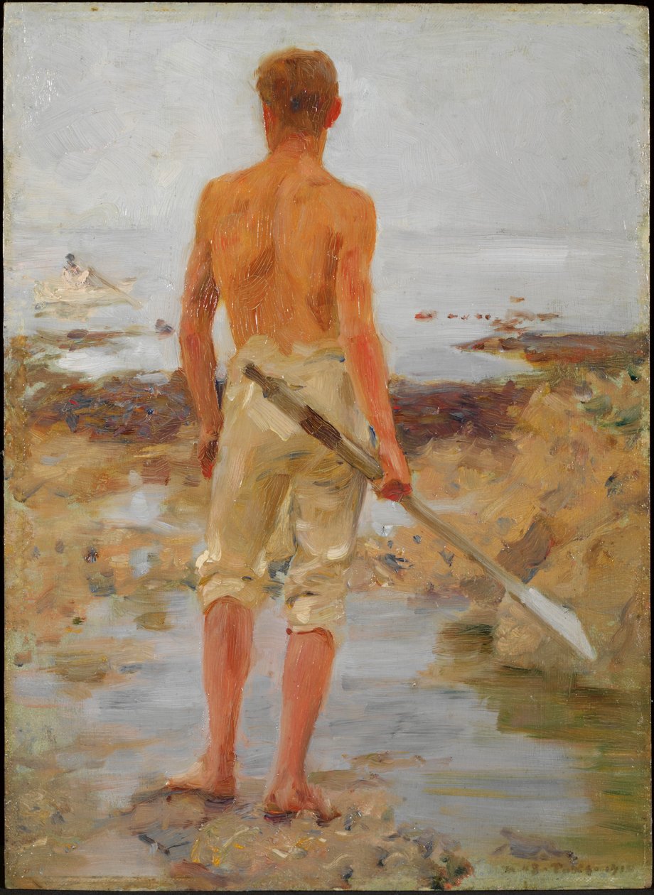 Chlapec s veslem od Henry Scott Tuke