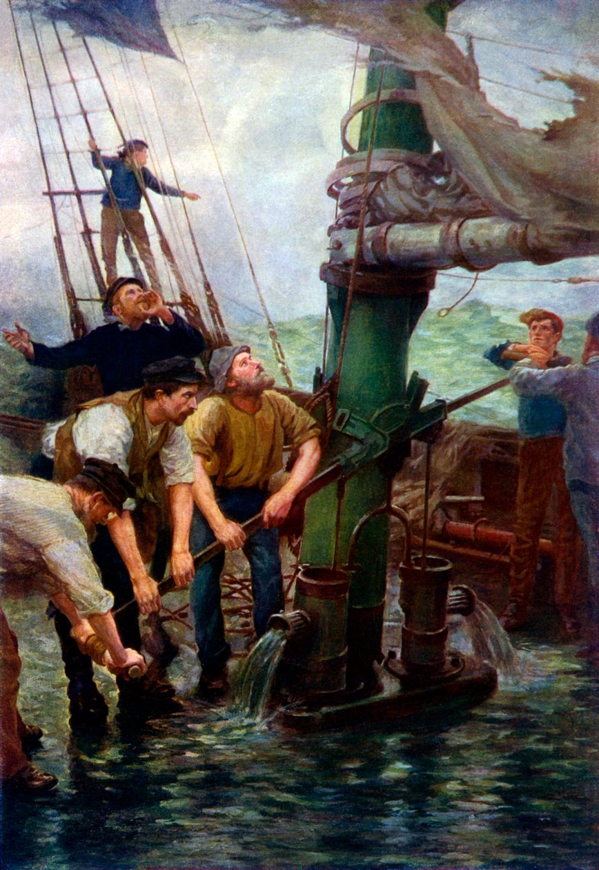 Všechny ruce u pump! od Henry S. Tuke od Henry Scott Tuke